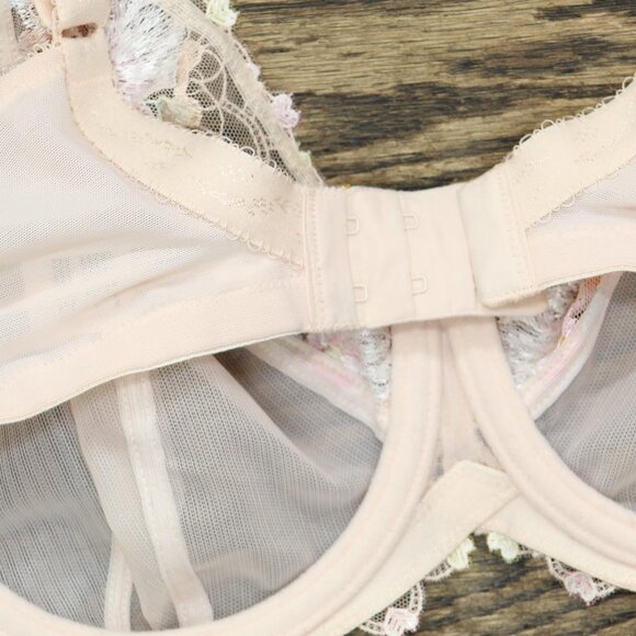 NEW Elomi Womens Himari Plunge Underwire Bra EL302102 Peach Whisper Pink 40DD - Picture 8 of 9